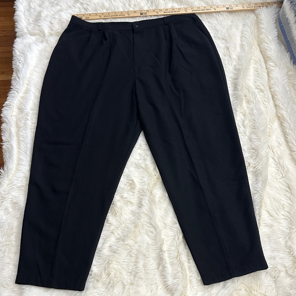 Briggs New York 22W Black Dress Pants GUC
